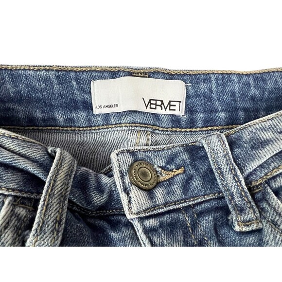 Vervet Denim Women's High Waist Jeans Shorts Size XS V2176 - Picture 7 of 11